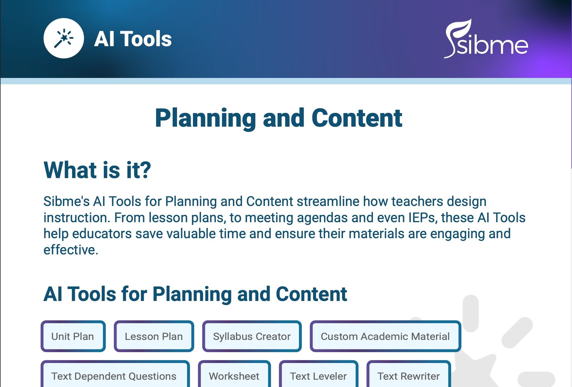 PlanningAndContent