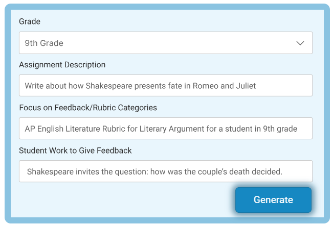 Feedback student